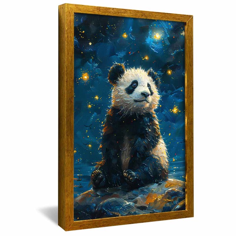 Panda in the Starry Sky V1605 Canvas