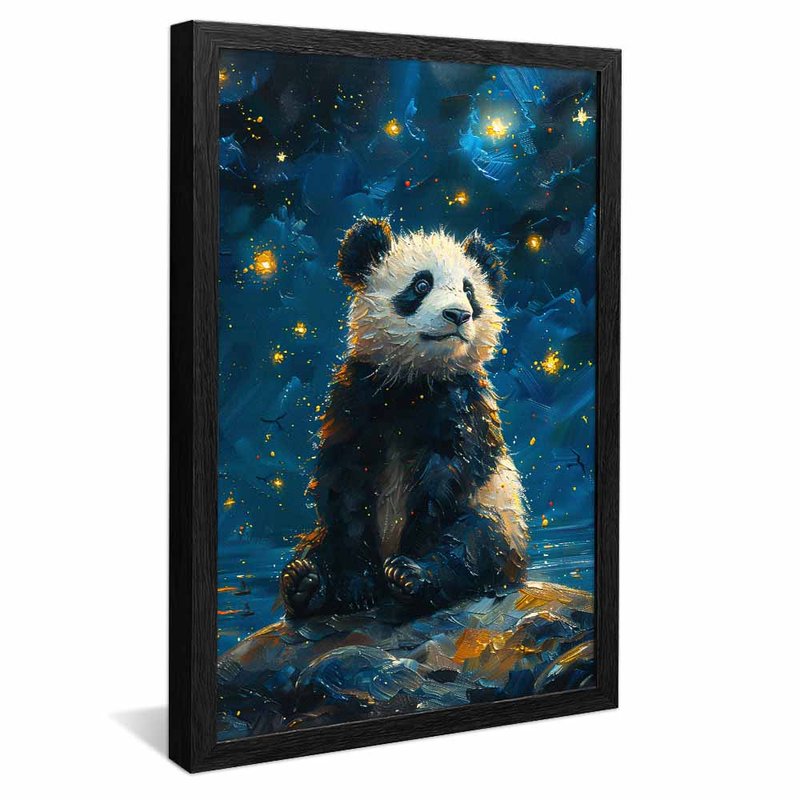 Panda in the Starry Sky V1605 Canvas