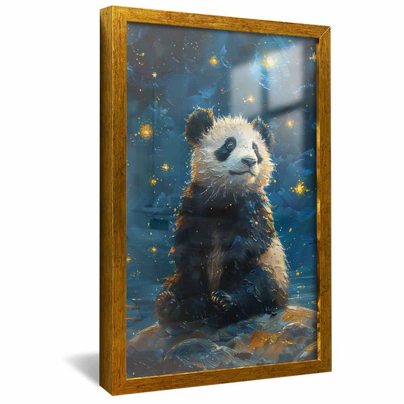 Panda in the Starry Sky V1605 Canvas