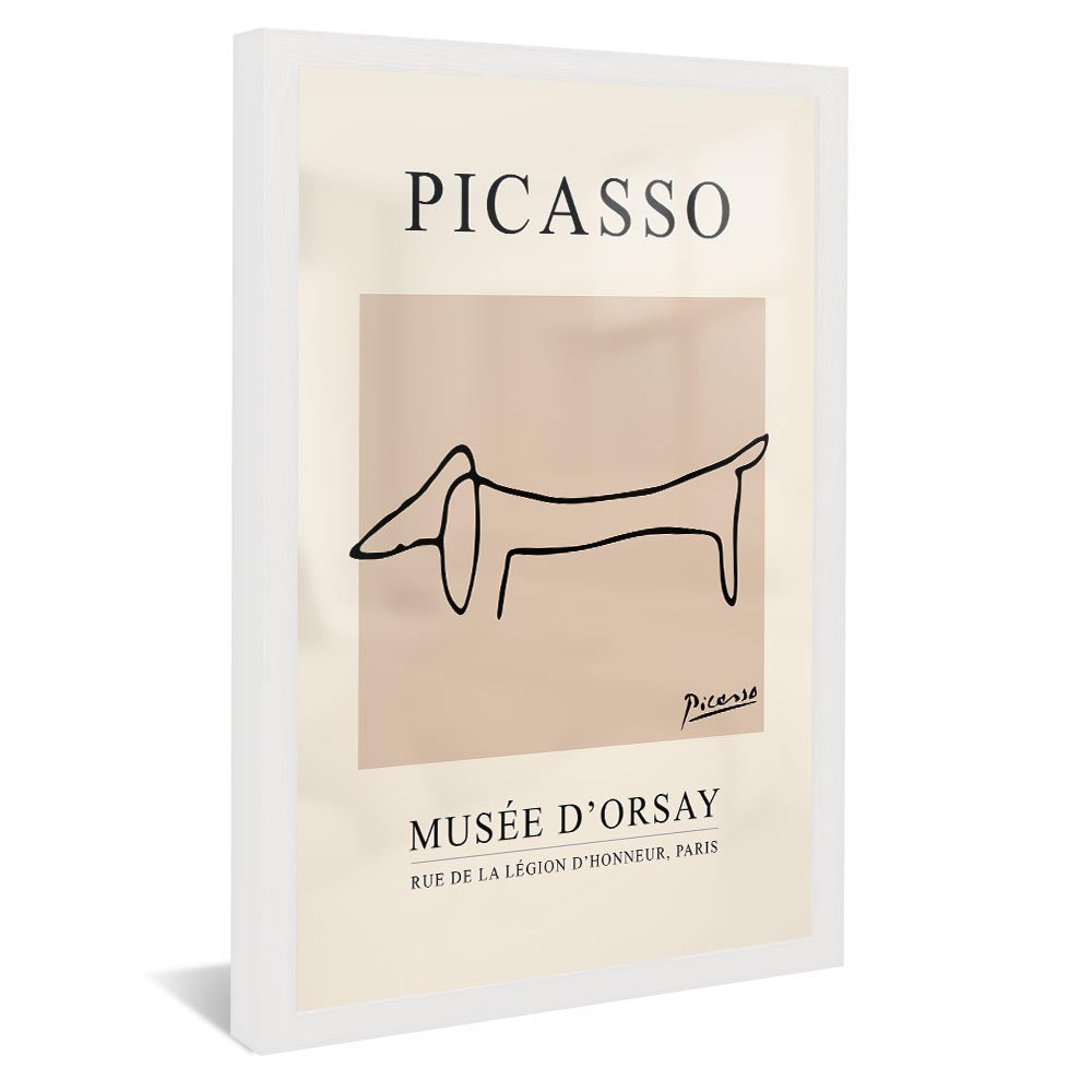 Picasso The Dog Line Drawing V2361 Canvas