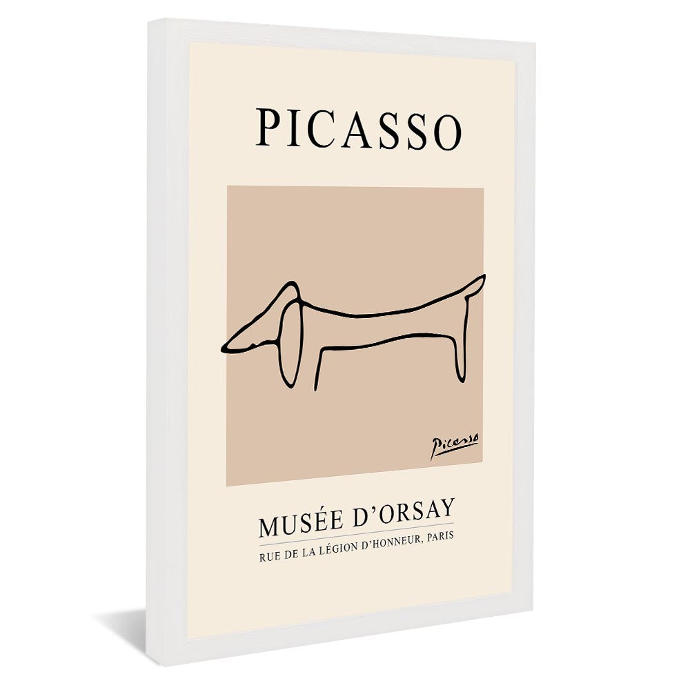Picasso The Dog Line Drawing V2361 Canvas
