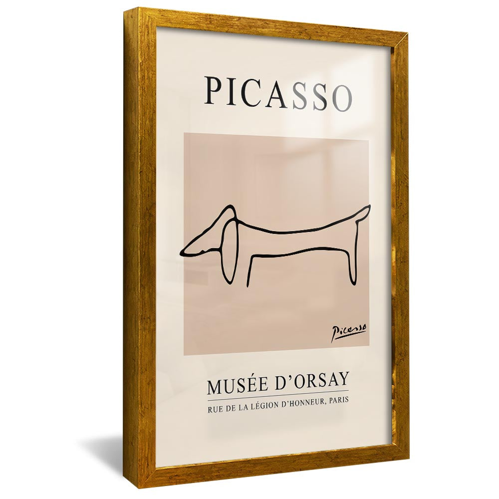 Picasso The Dog Line Drawing V2361 Canvas