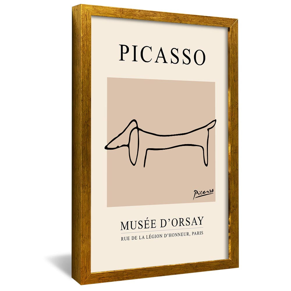 Picasso The Dog Line Drawing V2361 Canvas