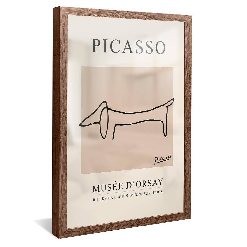 Picasso The Dog Line Drawing V2361 Canvas