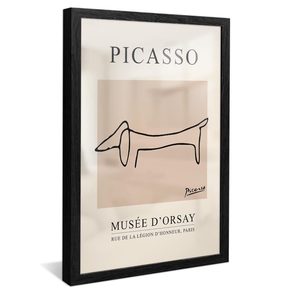 Picasso The Dog Line Drawing V2361 Canvas
