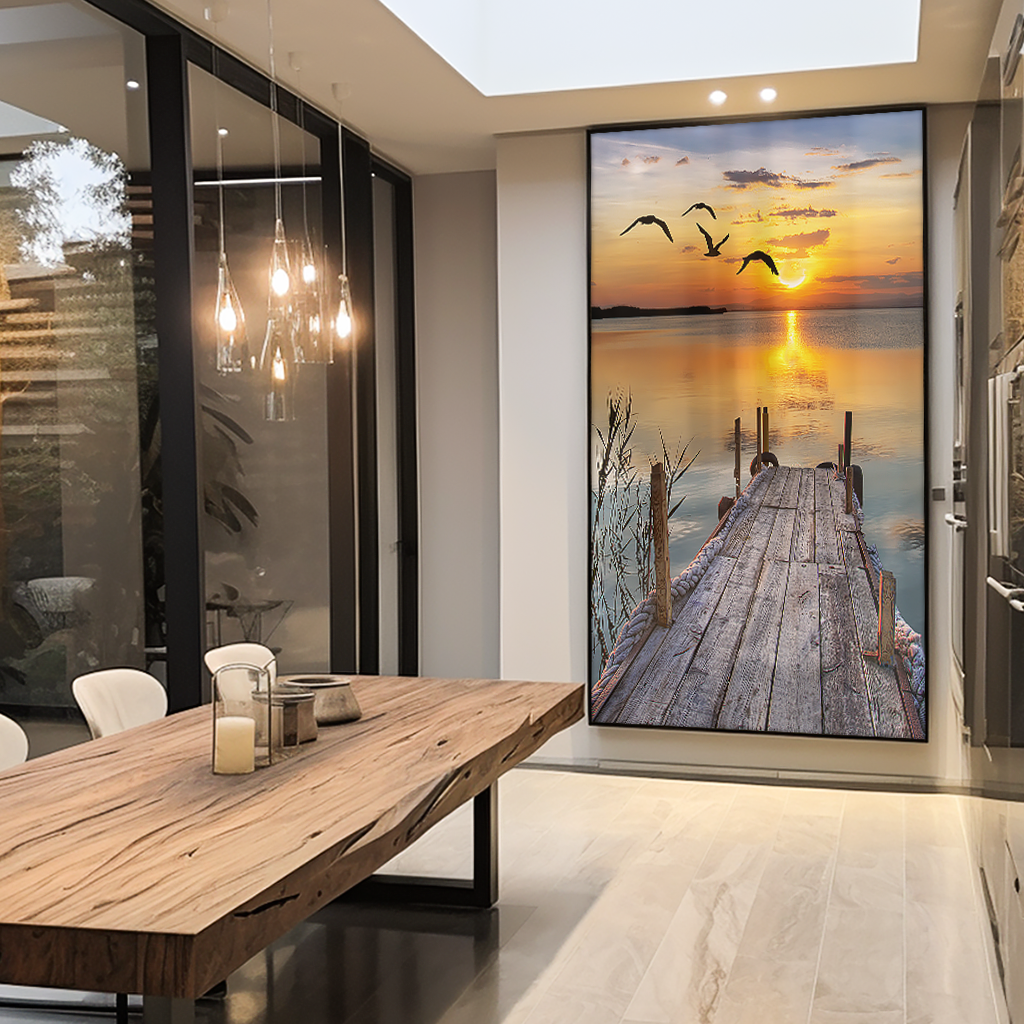 Pier Sunset V887 Canvas