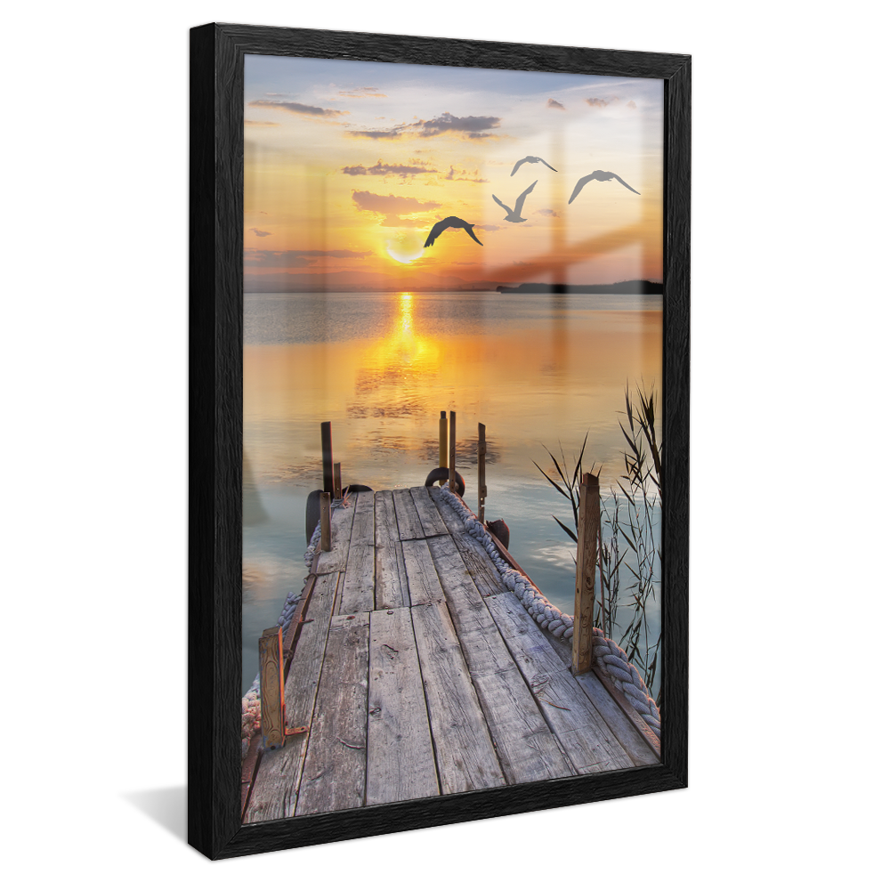 Pier Sunset V887 Canvas