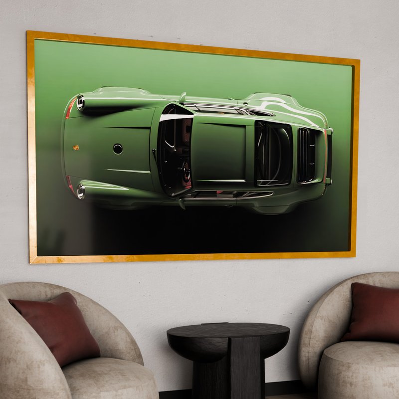 Porsche 911 Green V1989 Canvas