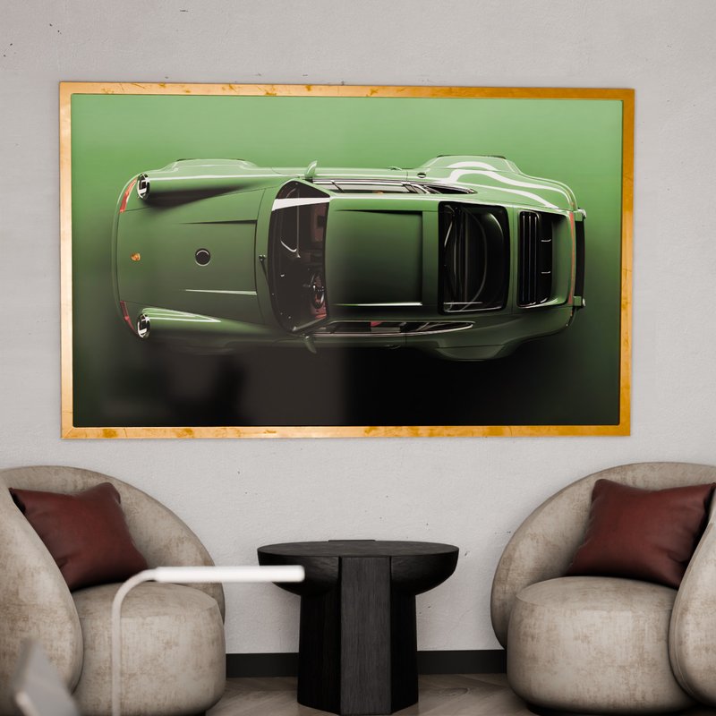 Porsche 911 Green V1989 Canvas