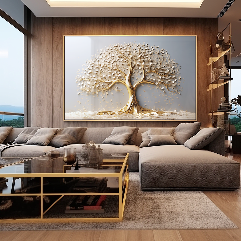 Premium Gold Tree V73 Canvas