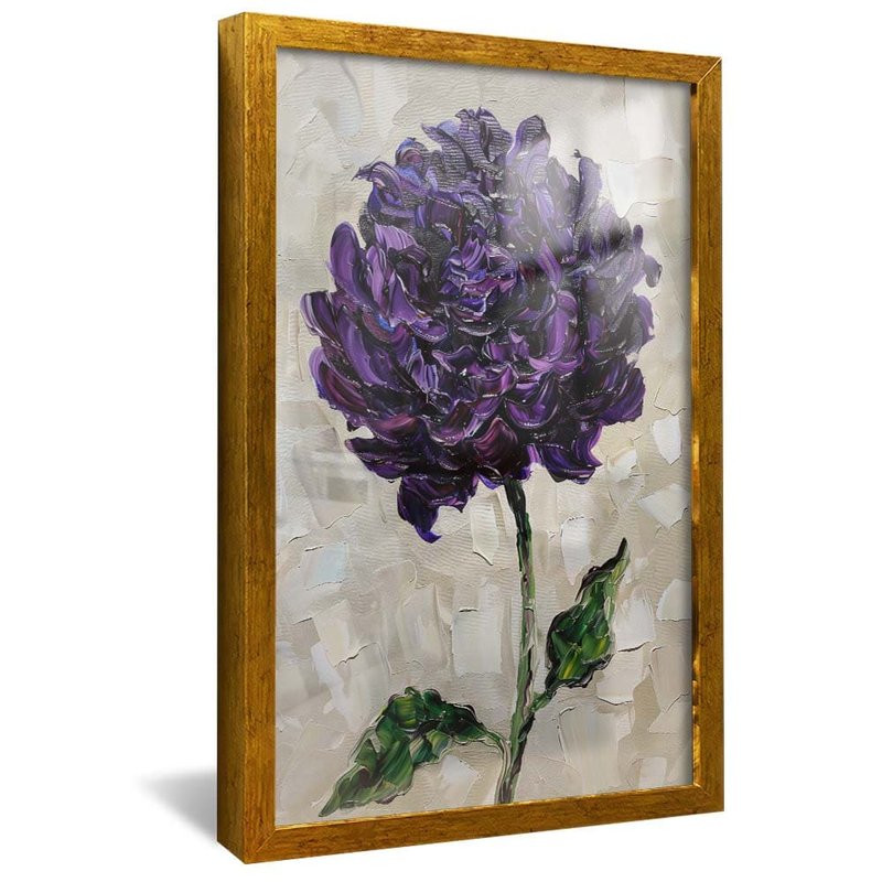 Purple Flower V1816 Canvas