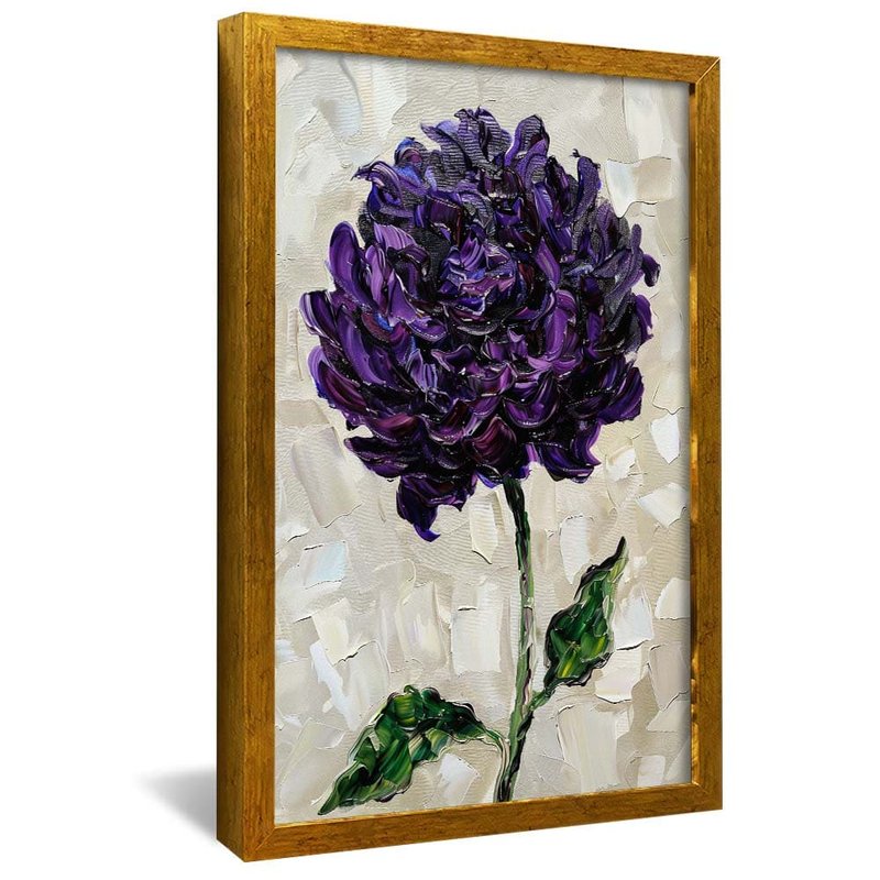 Purple Flower V1816 Canvas