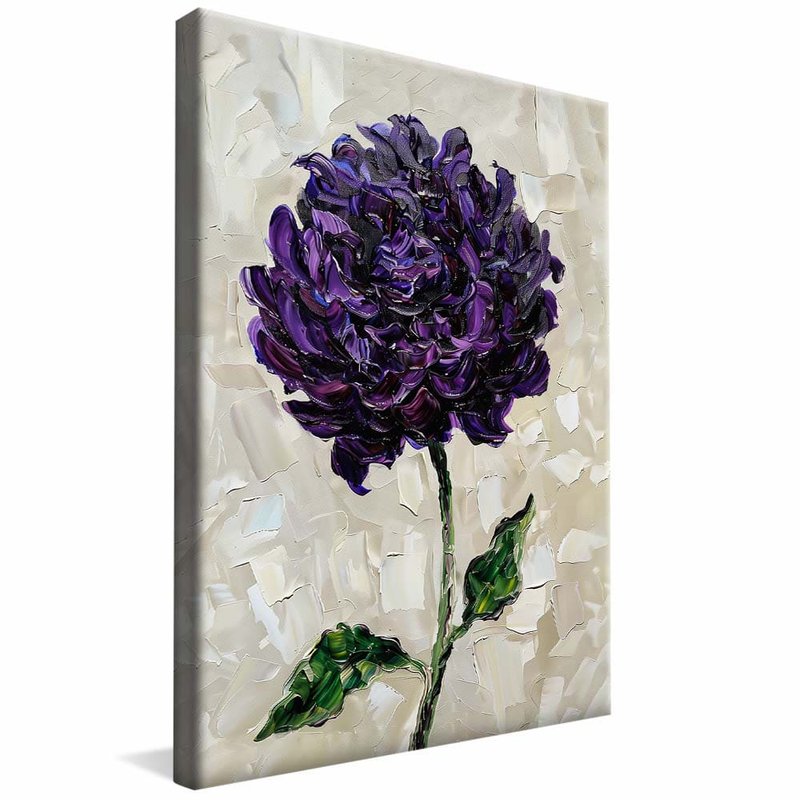 Purple Flower V1816 Canvas