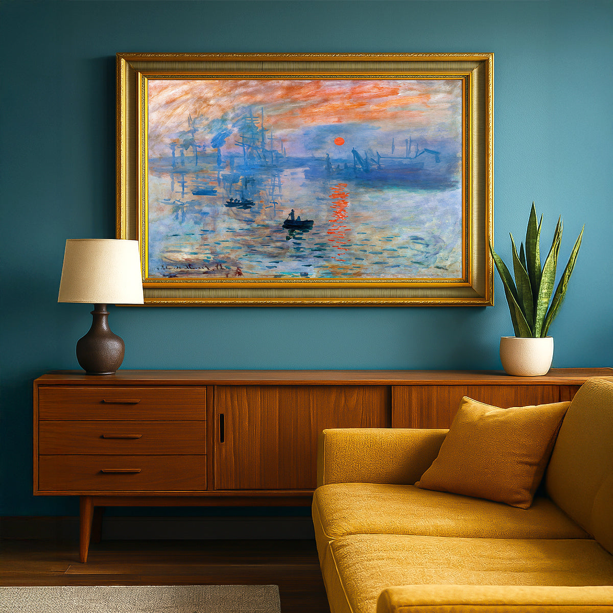 Claude Monet Monet Sunrise Canvas