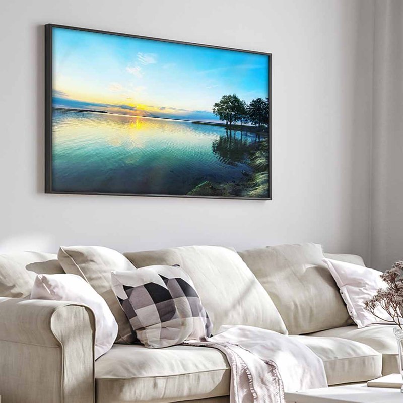 River and Sun Landscape V1607 Canvas