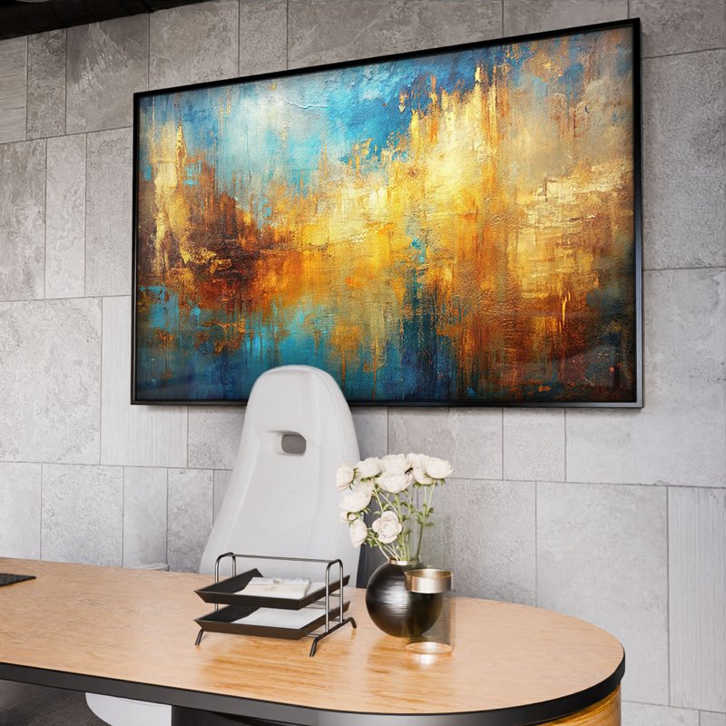 Rustic and Gold V1986 Canvas