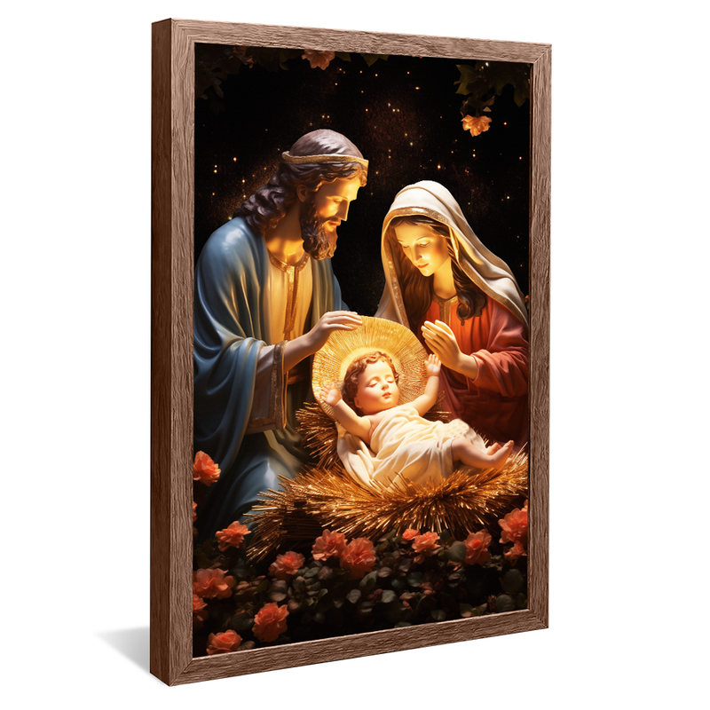 Sacred Ornamed Family V864 Canvas