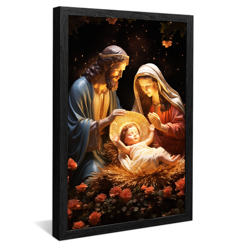 Sacred Ornamed Family V864 Canvas