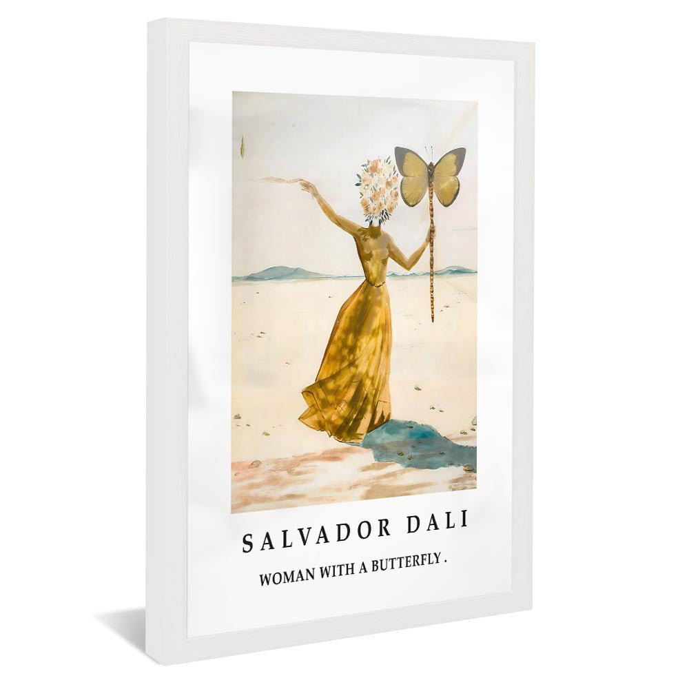 Salvador Dalí Woman With a Butterfly V2374 Canvas