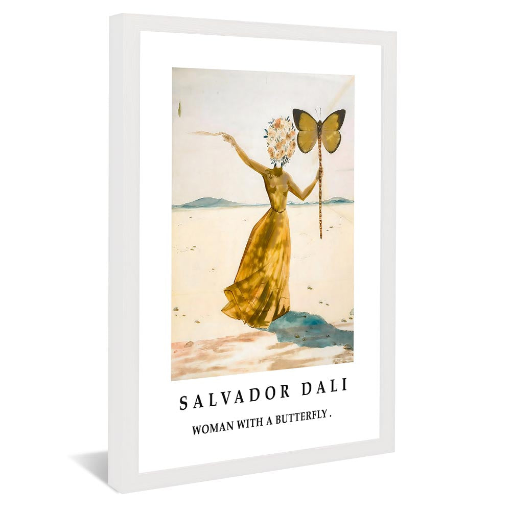 Salvador Dalí Woman With a Butterfly V2374 Canvas