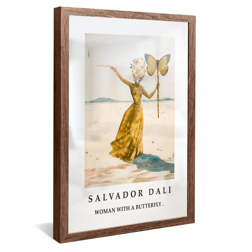 Salvador Dalí Woman With a Butterfly V2374 Canvas