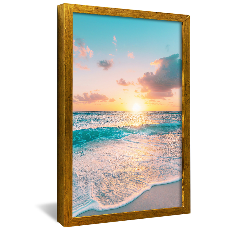 Sea in the Sunset V1179 Canvas