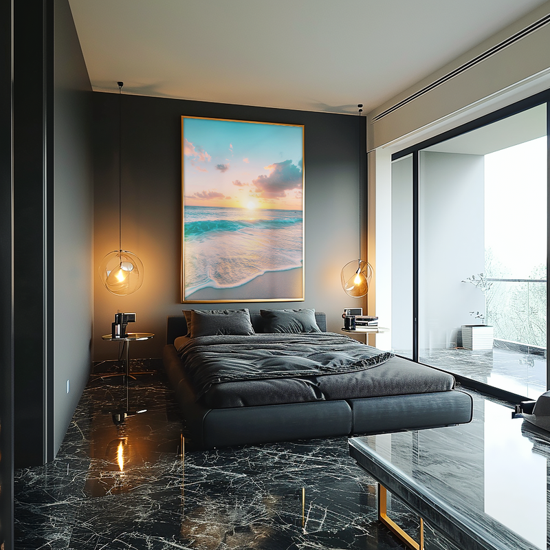 Sea in the Sunset V1179 Canvas