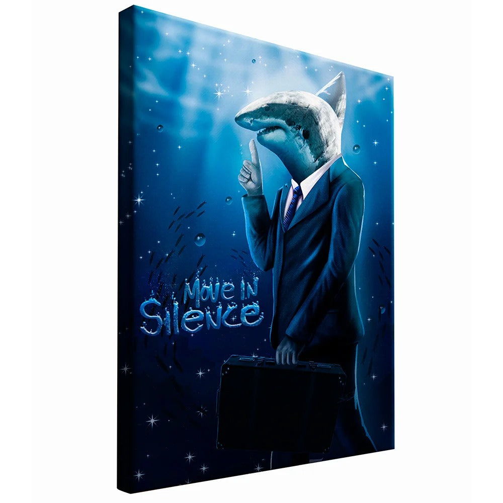 Silence Shark Canvas