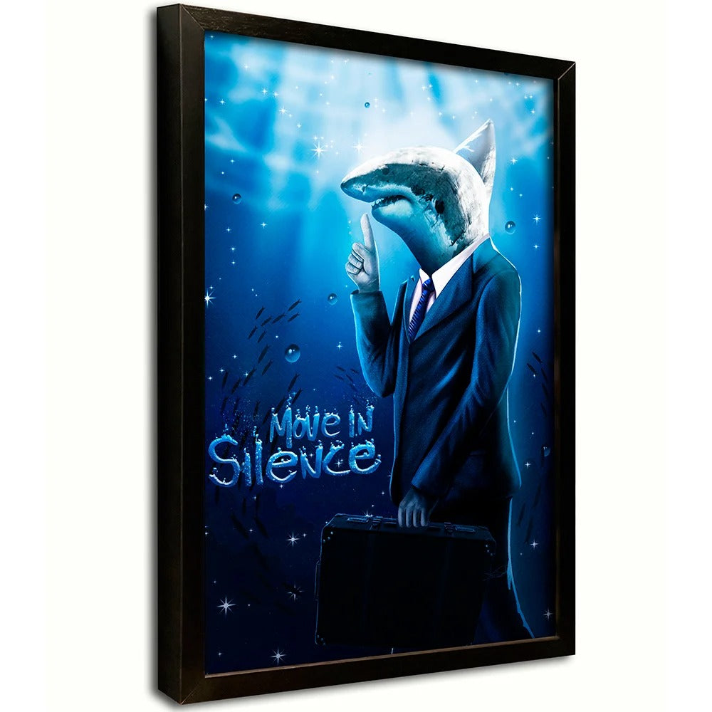 Silence Shark Canvas