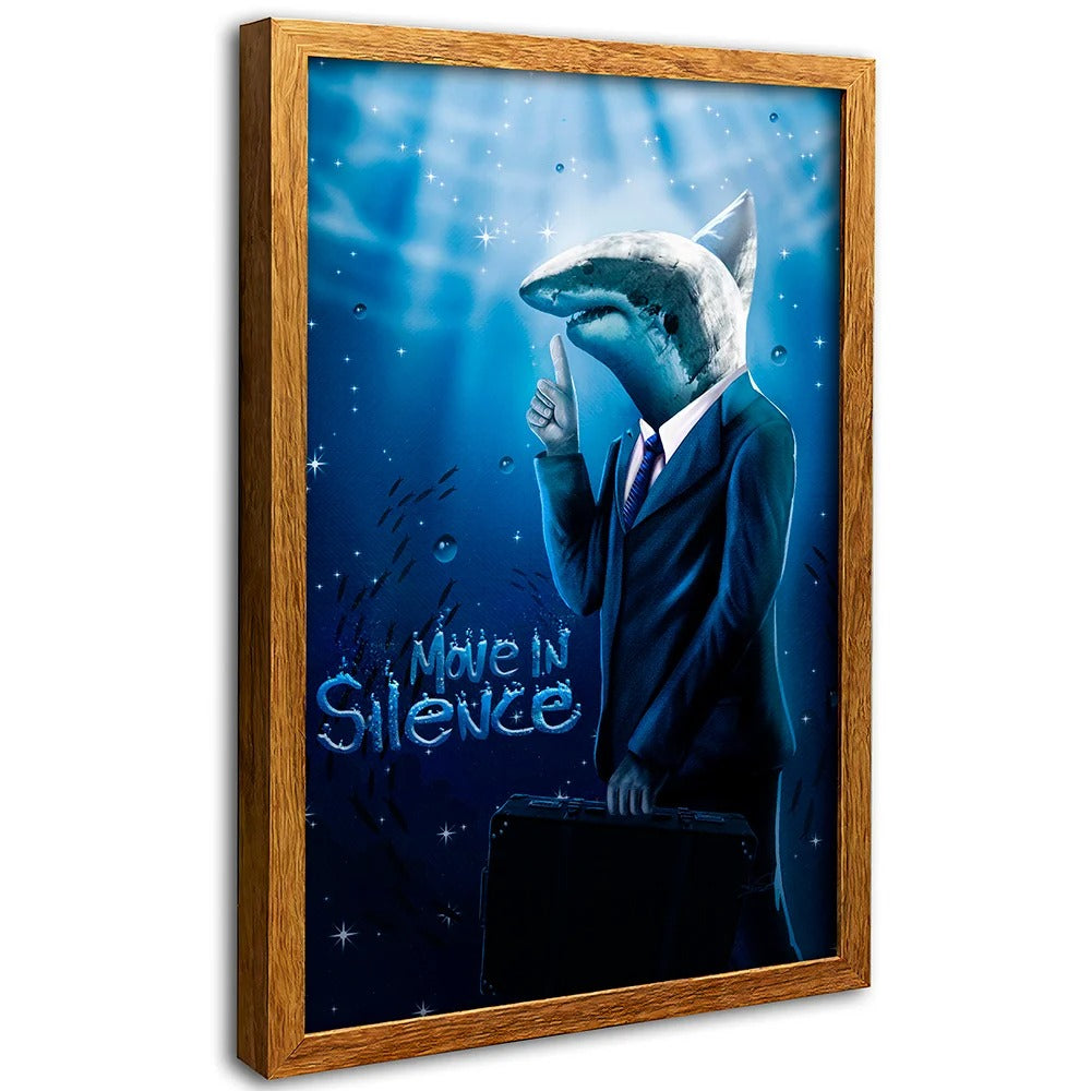 Silence Shark Canvas