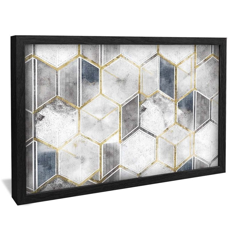 Texture in Hexagon V1767 Canvas