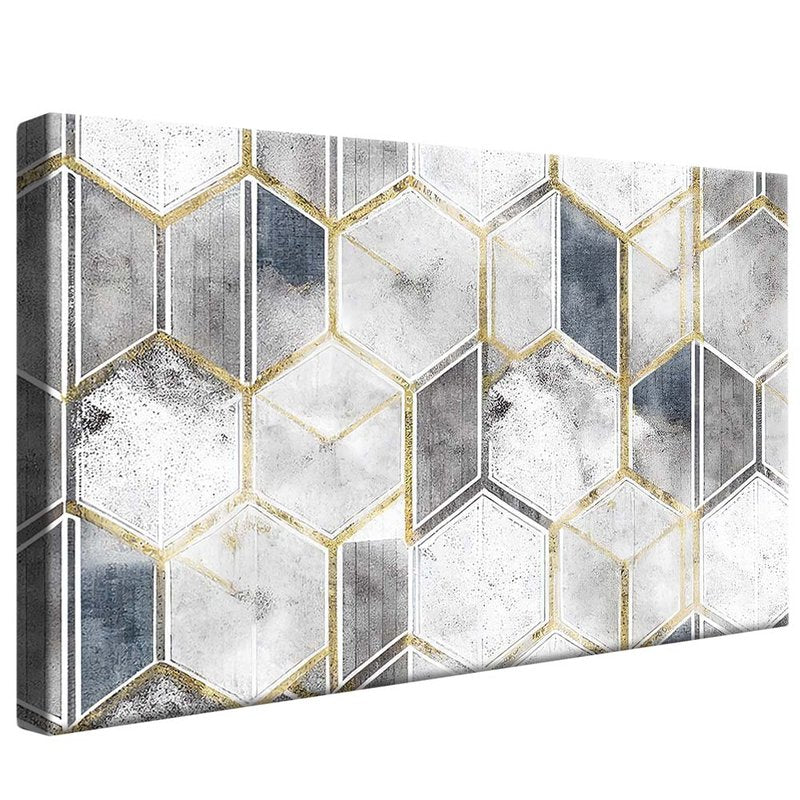 Texture in Hexagon V1767 Canvas