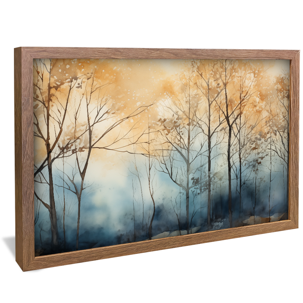 Tree Paintings in the Mist V925 Canvas