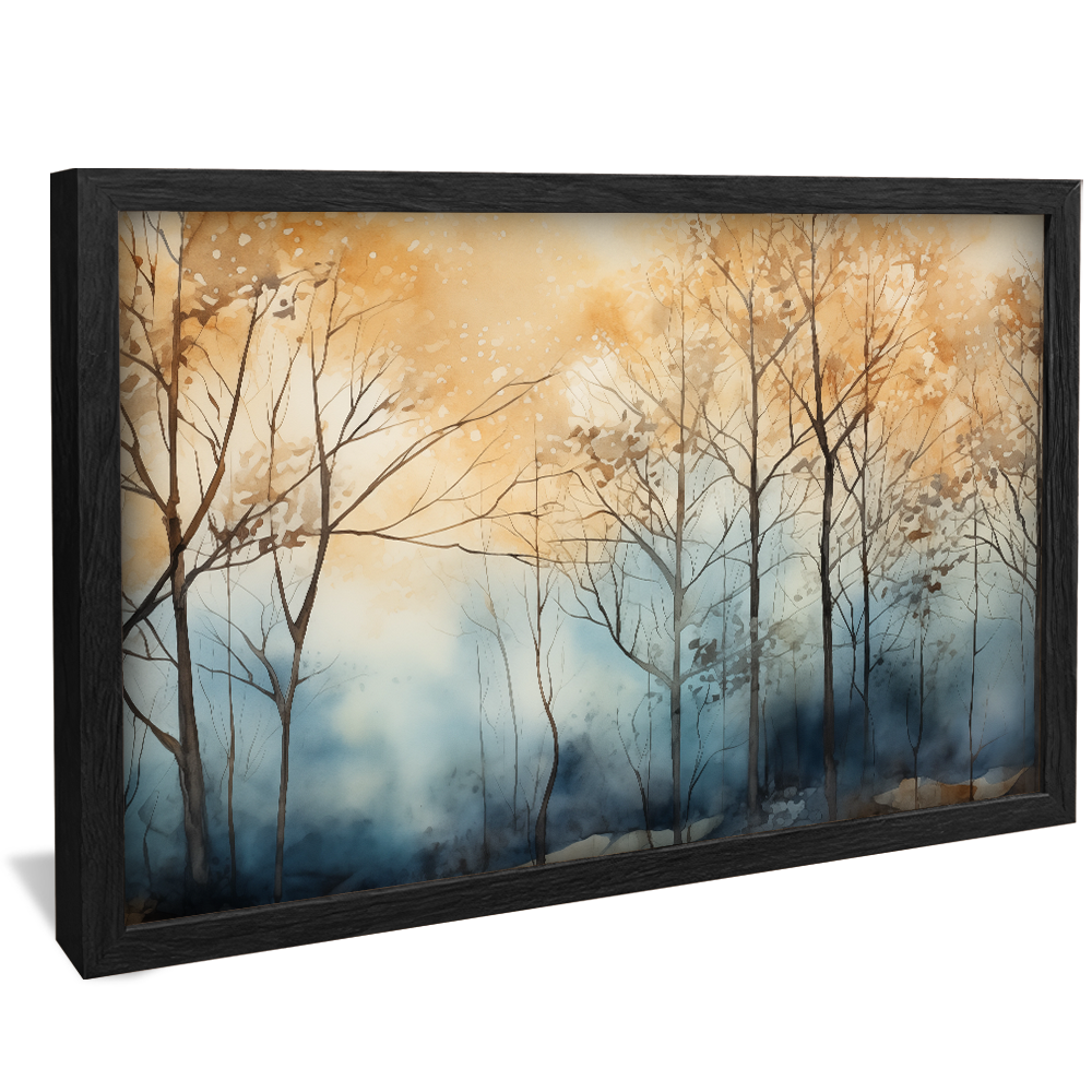 Tree Paintings in the Mist V925 Canvas