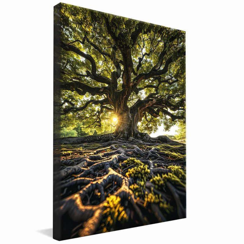 Tree and Its Roots V1847 Canvas