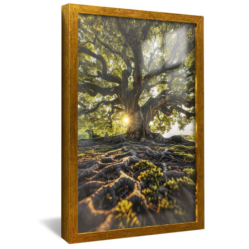 Tree and Its Roots V1847 Canvas