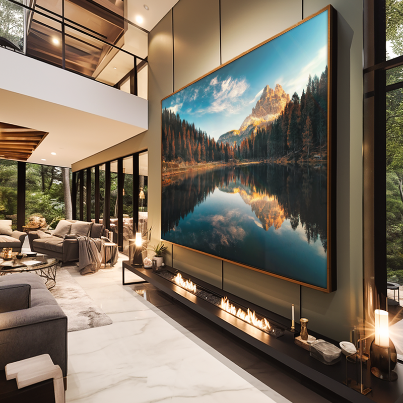 1 Piece Trees and Lake V1188 Canvas