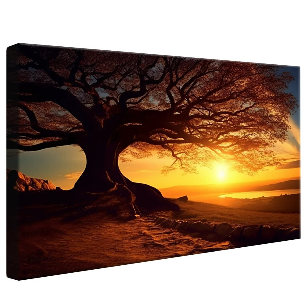 Trees at Sunset Canvas V765