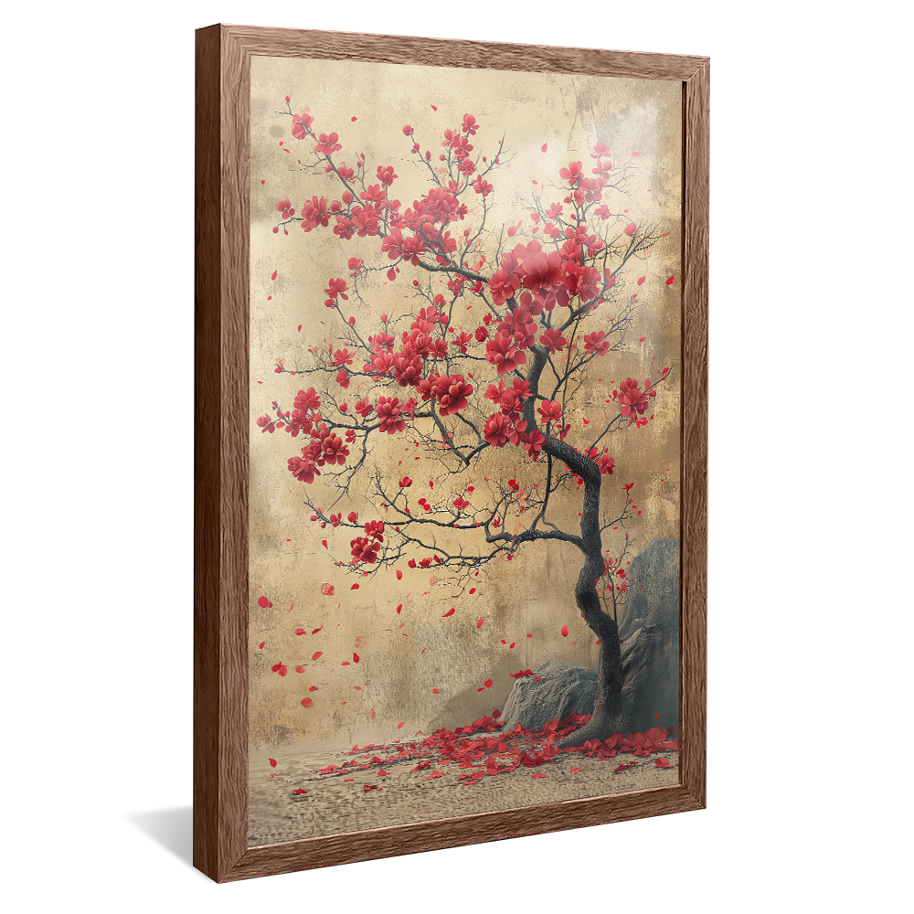 Trees with Red Leaves V1176 Canvas