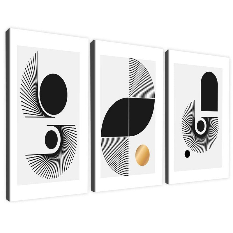 Trio Abstract Forms V1631 Canvas