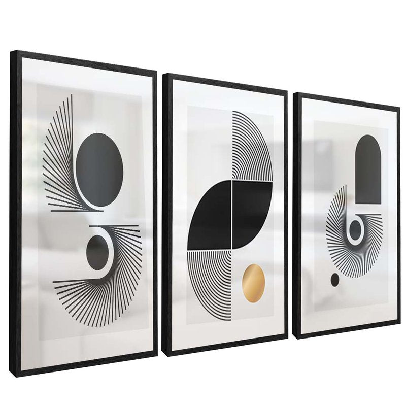 Trio Abstract Forms V1631 Canvas