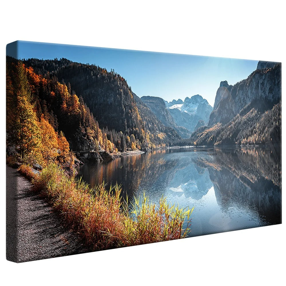 Walk by the Lake V1278 Canvas