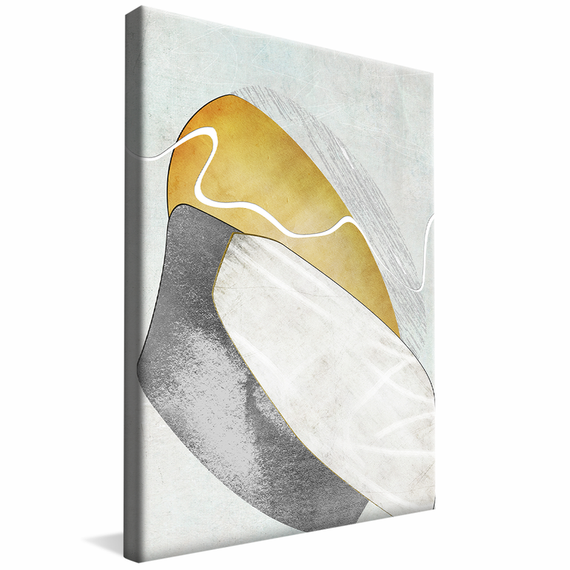 Wall Elements in Gold V971 Canvas