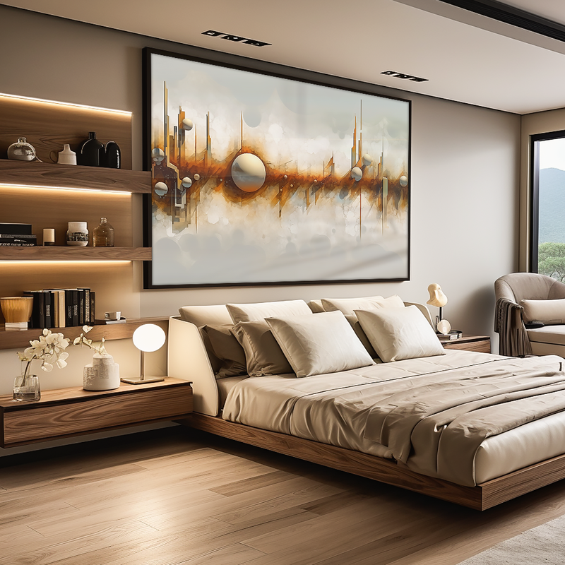 Wall Lines and Balls V990 Canvas