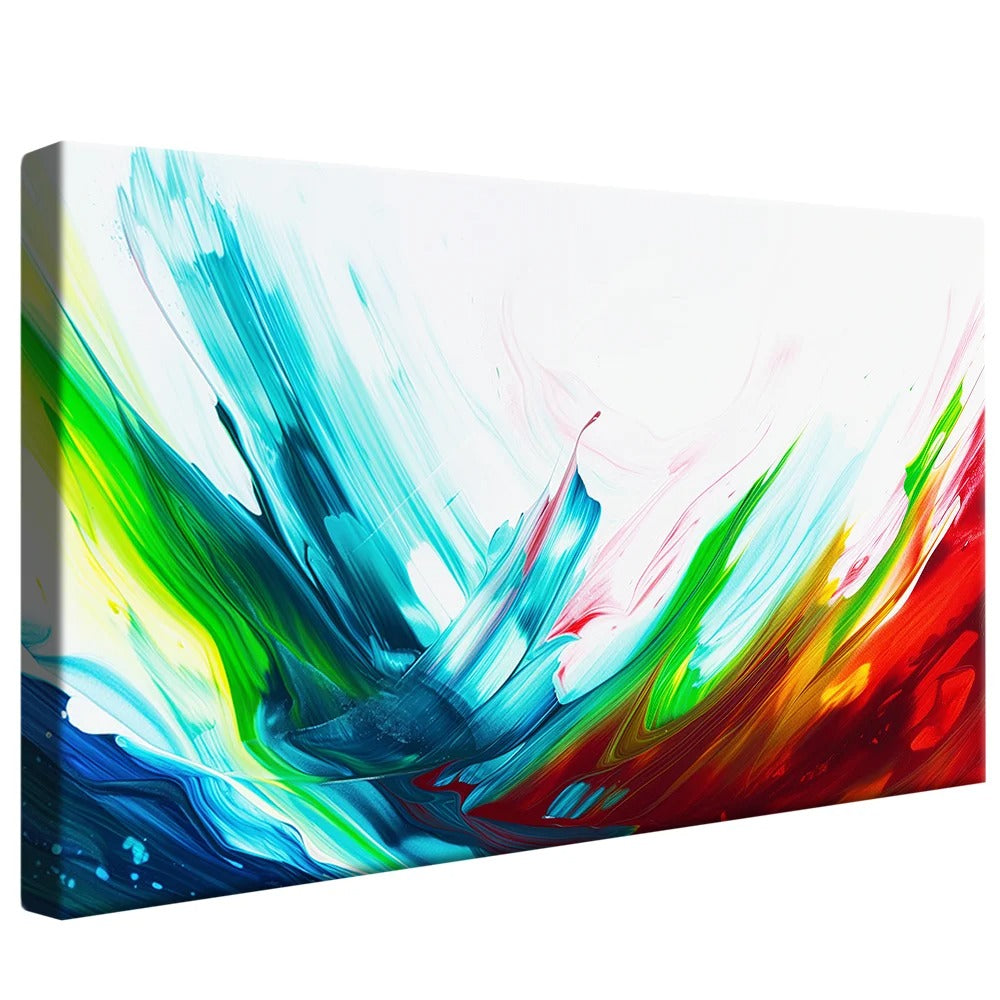 Wave of Colors Decorative Canvas V1352