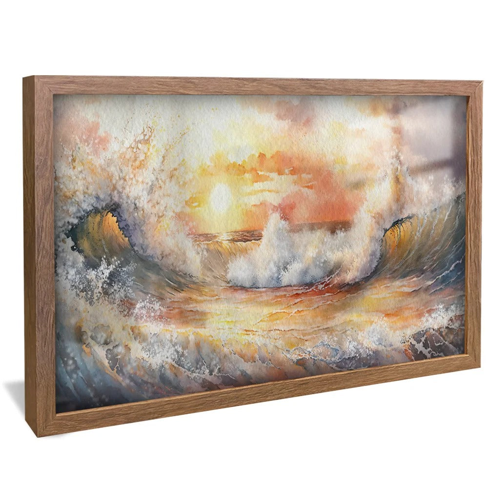 Waves and horizon Canvas
