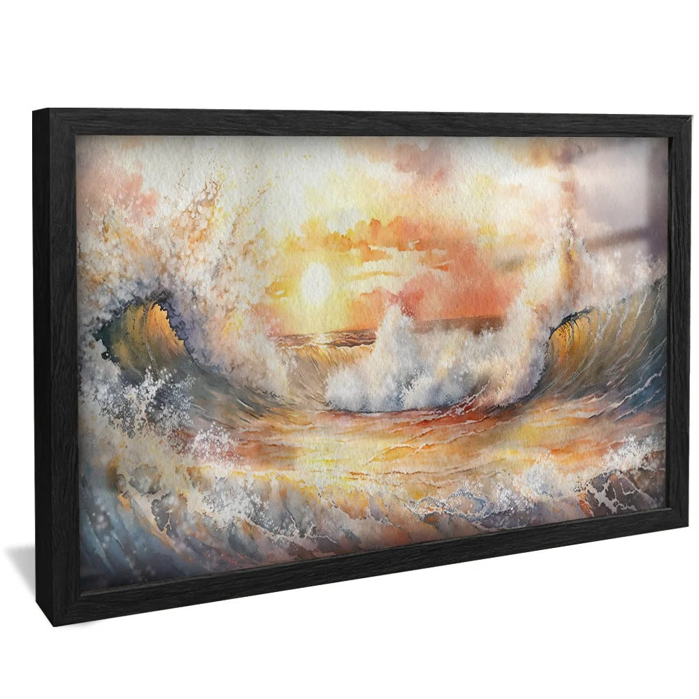 Waves and horizon Canvas