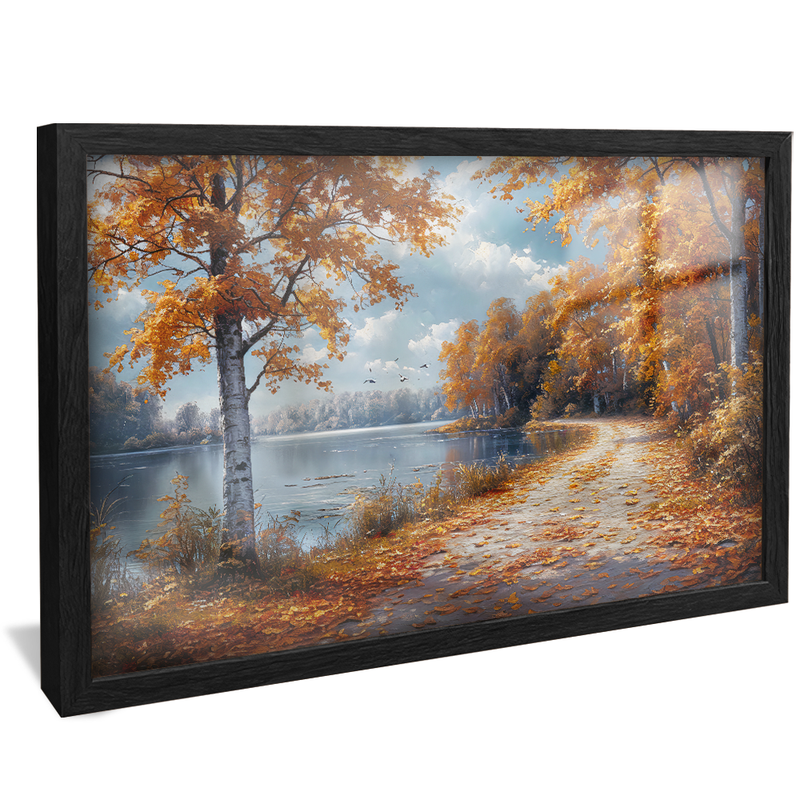 Way between Leaves V1196 Canvas