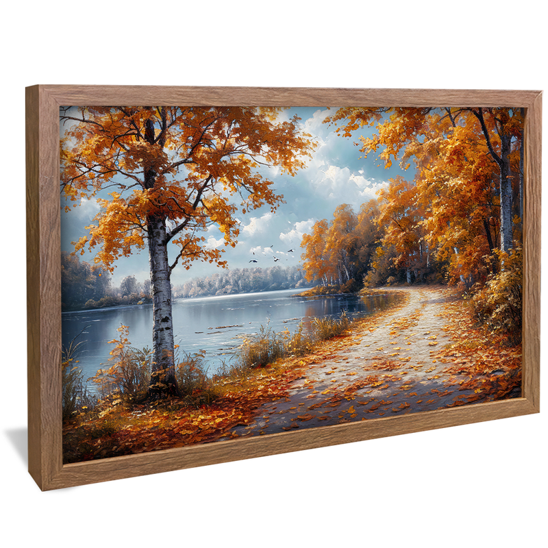 Way between Leaves V1196 Canvas