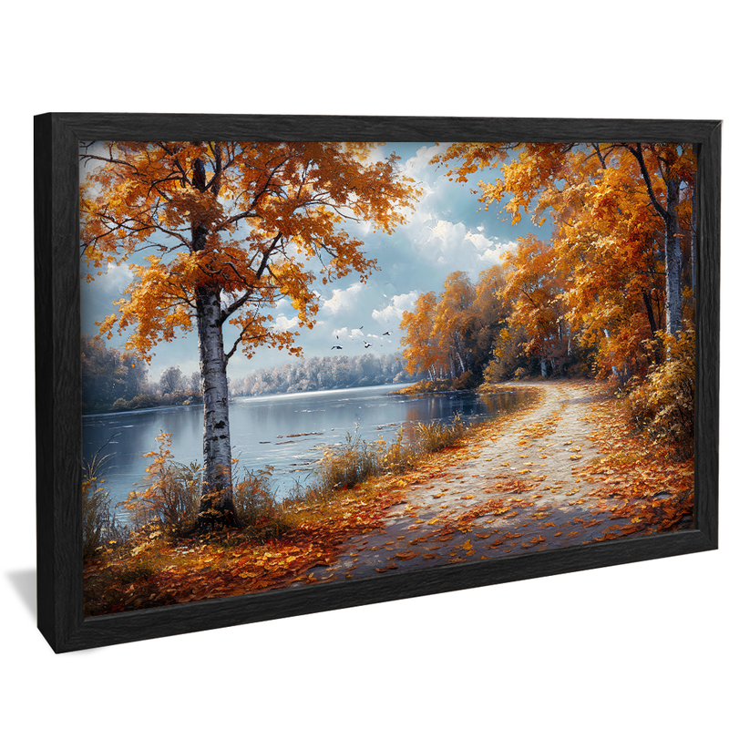 Way between Leaves V1196 Canvas